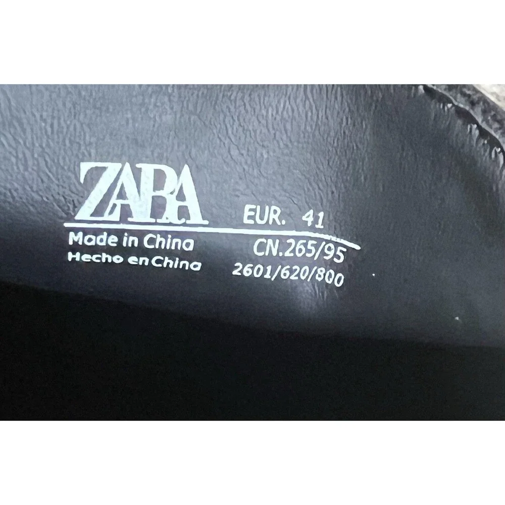 Zara Men's Regnum Comfort Tassel Loafers Black Size EU 41 NWOB